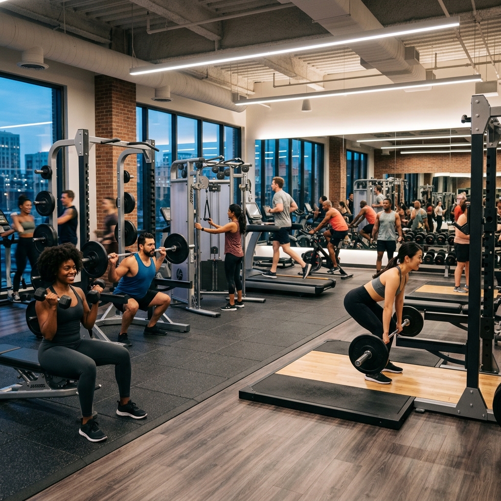 Salle de sport équipée gérée avec le logiciel FRIKAGYM